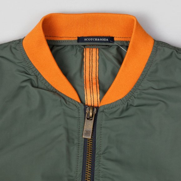 NWT Scotch & Soda Army Green Bomber - Picture 2 of 3
